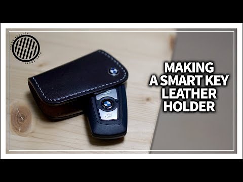 [Leather Craft] Making a BMW Leather Key Fob Case