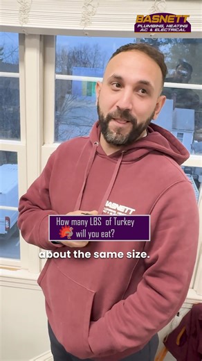 It's GO TIME for eating Turkey. How much will our electrical crew eat over the Thanksgiving break? We asked. Most of them answered. What's YOUR answer? #thanksgivingdinner #thanksgivingturkey #funnyelectricians #officefun | Basnett Plumbing, Heating, AC & Electrical
