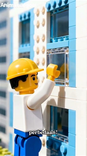 building construction in the Lego world #building#legoai