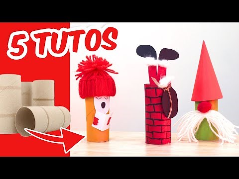 5 Tutos rouleau de papier toilette Noël diy