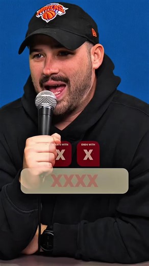 Create a word that starts and ends with the letters given.#basementyard #basementyardpodcast #funnymoments #podcast #fypシ