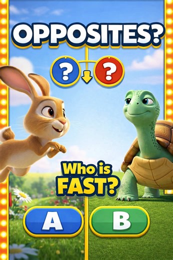 Opposites for Kids | Fast vs Slow, Big vs Small | Fun Learning 🎵 Let’s learn opposites together in a fun and simple way! 🎉 This colorful educational video helps kids understand opposites like: Fast and Slow, Big and Small, Strong and Weak, Up and Down. Perfect for toddlers and preschool children. Bright animations, friendly characters, and easy English words make learning fun and engaging. Can you find the opposites? Do you know other opposites? 😊 Watch, learn, and have fun! Learn Opposites f