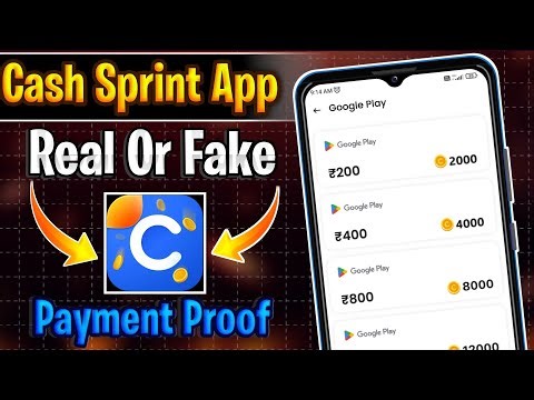 Cash Sprint App Real Or Fake | Cash Sprint App Payment Proof | Cash Sprint Earn Rewards