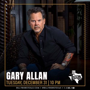 We are less than a week from New Year's Eve! Make your plans now to ring in the New Year with Gary Allan LIVE at Billy Bob's Texas. Tickets are going quickly, so get them now before it is too late! Get Tickets Here: https://bit.ly/GABillyBobsNYE | Gary Allan
