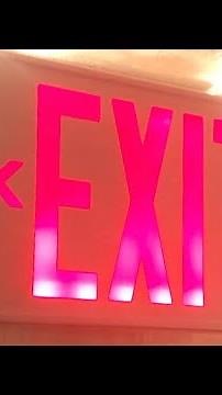 Blinking Exit Sign on Fire alarm system