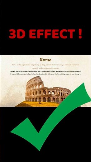 No Experience Needed! 3D Glasses-Free PPT – Full Roman Theme Tutorial