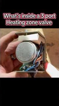 What’s inside a 3 port mid position zone valve #centralheating #gastraining #plumbing