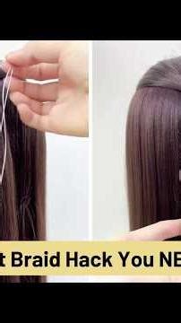 How to Do the VIRAL String Braid | Easy Hair Tutorial