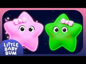 Cute & Friendly Stars | High Contrast Baby Sensory with Nursery Rhymes & Soothing Music