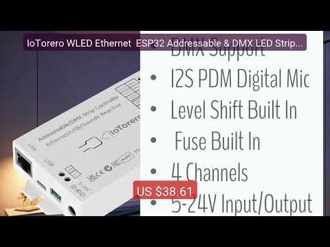 IoTorero WLED Ethernet ESP32 Addressable & DMX LED Strip Controll... — Best Deal 2026 | Shop Now!
