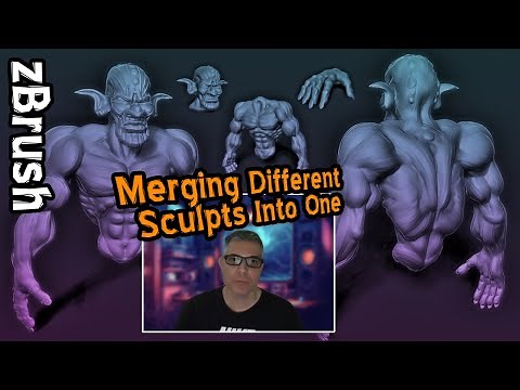 zBrush: Merging Multiple Tools/Sculpts (ztl files) Into One