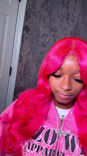Lace Frontal Wig Install Guide with Pink Hair