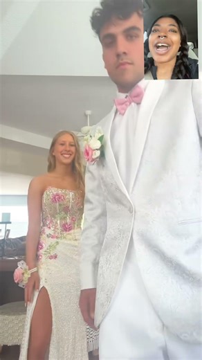 I thought the guy was wearing the prom dress April fooled me 😂🔥❤️#prom #prom2026 #promdress