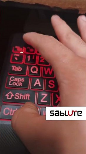 🖤 SABLUTE Black Keyboard ✨ Wireless Backlit Combo for Work & Setup 💻 #shorts #tech #keyboard