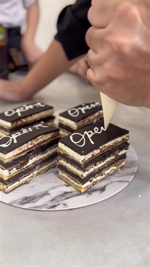 Opera cake☕️🍫 known as