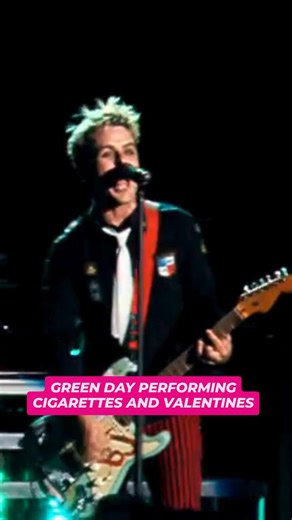 Green Day Italy on Instagram: "Happy Valentine’s Day to the Green Day family! Celebrating with "Cigarettes and Valentines" today. It’s a shame the studio version stayed in the vault, but the live performances are more than enough to keep us obsessed with this one. #greenday"