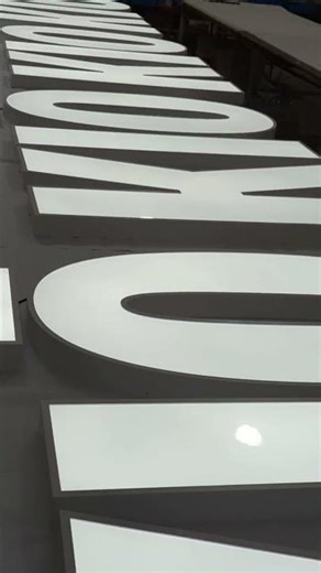 ✨ Front-Lit Stainless Steel Letters – Crisp White Finish ✨