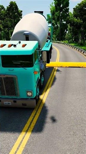 TRUCKS BeamNG Drive Crash Test #shorts