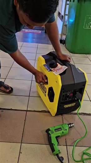 pengetesan genset 2000 watt bensin silent inverter champion #genset #genset inverter