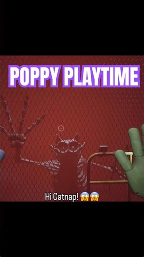 Catnap chase scene 😱 #poppyplaytime #catnap #horrorgame