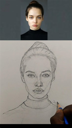 Finding the brow line, hairline, and chin with precision. #loomismethod #drawing #sketch