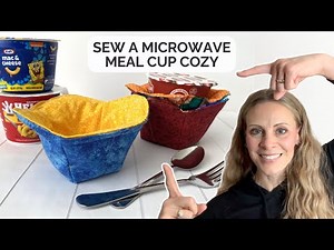 Easy DIY Microwave Meal Cup Cozy: Free Templates Included