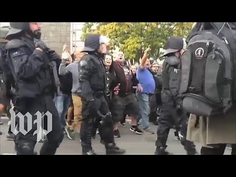 Germany's far-right blamed for protests turning violent