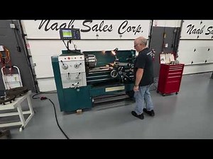 15x40 Heavy Duty Lathe, 3” Through Hole, 3 Axis Acu-Rite DRO, Nicely Tooled
