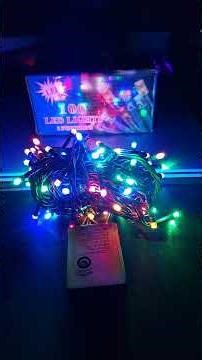 LED Christmas Lights from 2010 era | 4 Channel 100 Multicolor LED in 5m Green Wire | 8 Function
