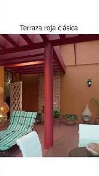 Terraza roja clásica #HaciendaMexicana #ColoresDeMéxico #TradiciónMexicana