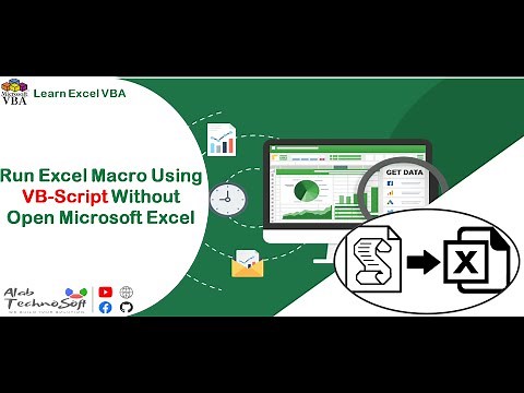 Run excel macro without open it using VB-Script || Power of Excel || .VBS || .BAT