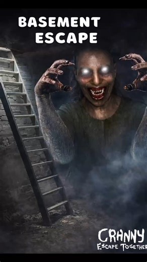Granny Escape Together Basement Ending..#horrorgame #grannyescapetogether #basement #shortsfeed