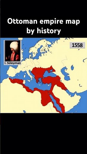 Ottoman Empire's Map Change Over Time #ottomanempire #ottoman