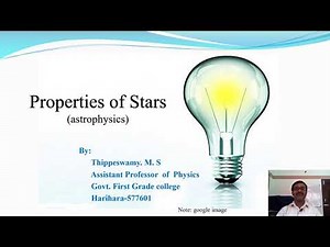 Physical properties of stars