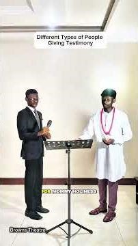 Different Types of People Giving Testimony in Church 😂 #shorts