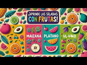 ✅ Aprende a Separar en Sílabas | Frutas 🍎🍌- Segmentación Silabica. Actividad Divertida para Niños.