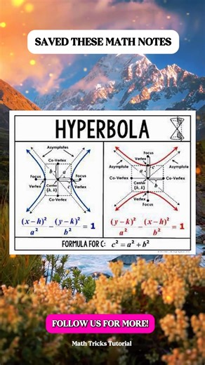 15K views · 191 reactions | Hyperbola Math Notes | Math Tricks Tutorial | Facebook
