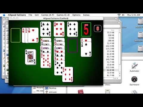 Apple Mac Longplay - Allgood Solitaire - Canfield