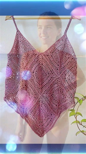 Free Crochet Lace Tank Top Pattern #crochettanktop