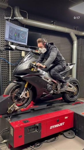 Aprilia RSV4 Factory Dyno Test ⚡ Pure V4 Beast #viral #trending #superbike #rsv4