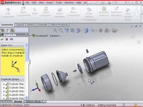 Create an exploded view with SolidWorks 2011