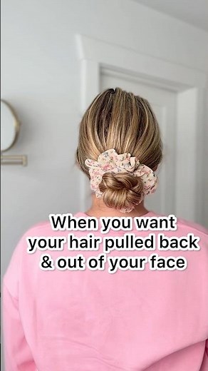 When you want your hair pulled back and out of your face!