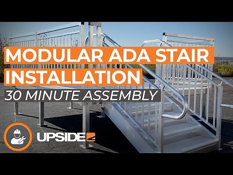 Modular ADA Stair Installation - Upside Innovations