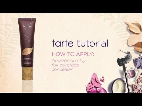 tarte tutorial: how to apply Amazonian clay full coverage concealer