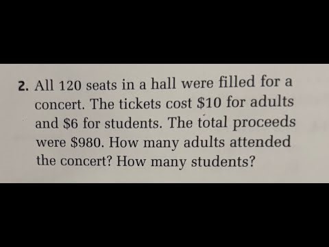 Linear Systems Elimination Word Problem 1