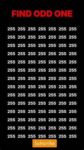 IQ Test Level 99: Where is the 225? 🕵️‍♂️ #abilitytest #braintest #shorts #iqtest