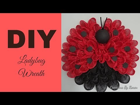 DIY Ladybug wreath