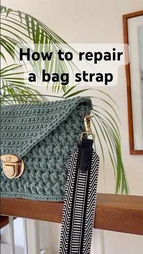 How to repair a bag strap #repair #bagstrap