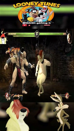 SAM SHEEPDOG & RALPH WOLF BEST TEAMWORK! Looney Tunes Rival Duo Perfection | MK9 Mod #shorts