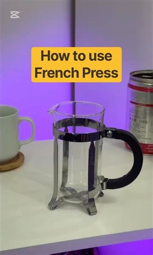 French Press Coffee tutorial #frenchpress #coffee #tutorial #diy #coffelover #howto